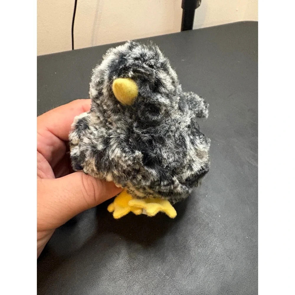 Douglas Cuddle Toys Grey Black Speckled Chick Plush Stuffed Animal Bird 4 inch